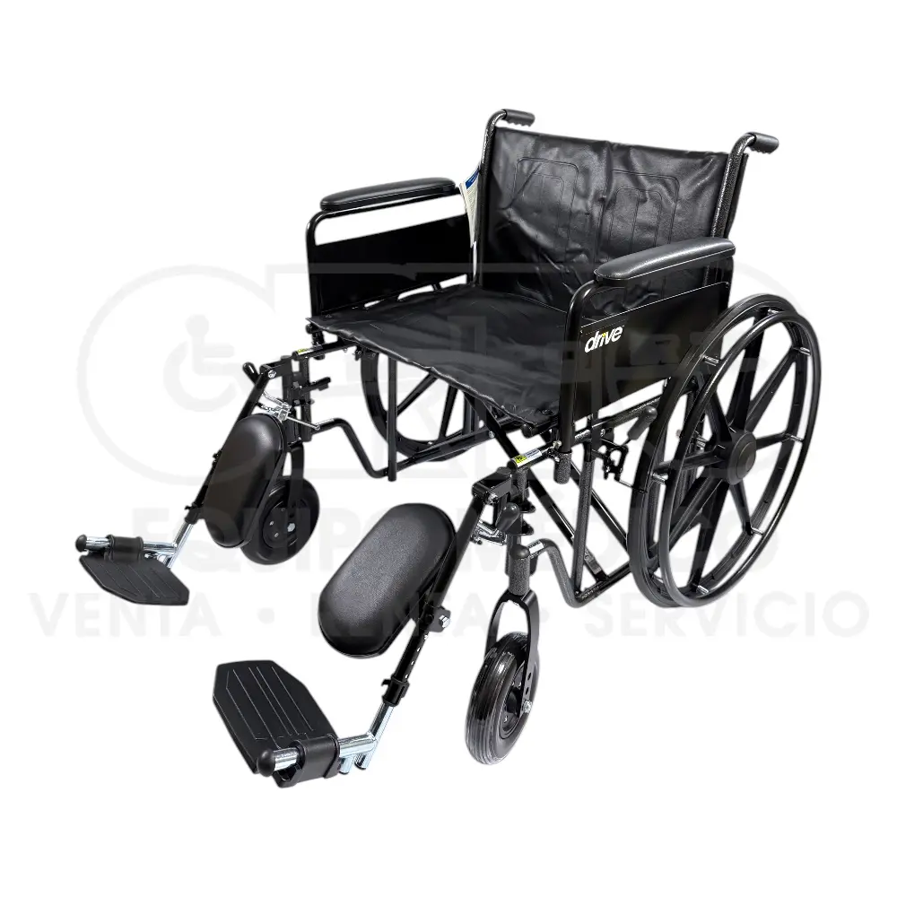 Silla de Ruedas Reforzada Bariátrica Drive – Capacidad 450 lb