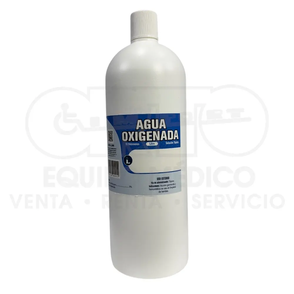 Agua Oxigenada 10 Volúmenes – 1 Litro Uso Tópico
